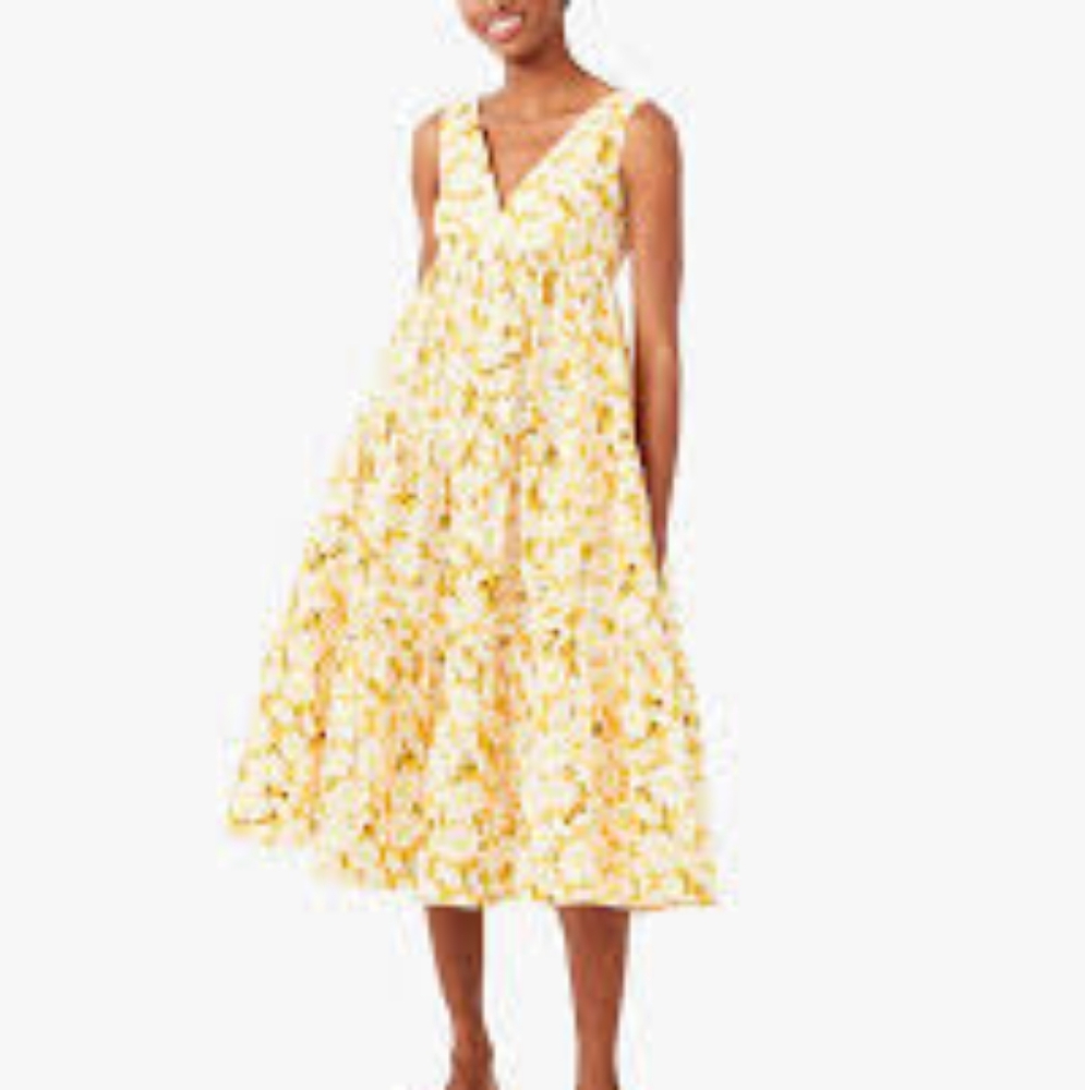 Kate Spade daisy print maxi dress size 2